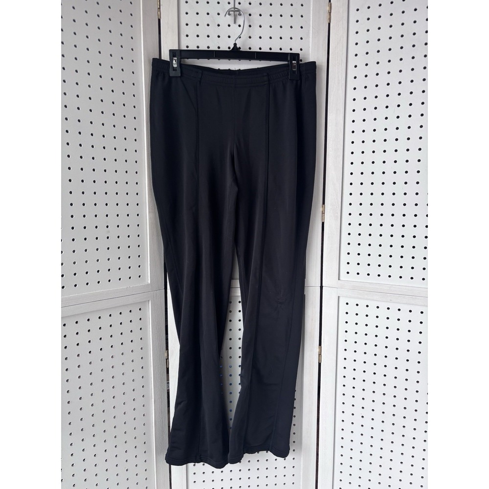 Nike Drifit Active Drawstring Pants Zippered Straight Leg Black Women's Sm 4/6
